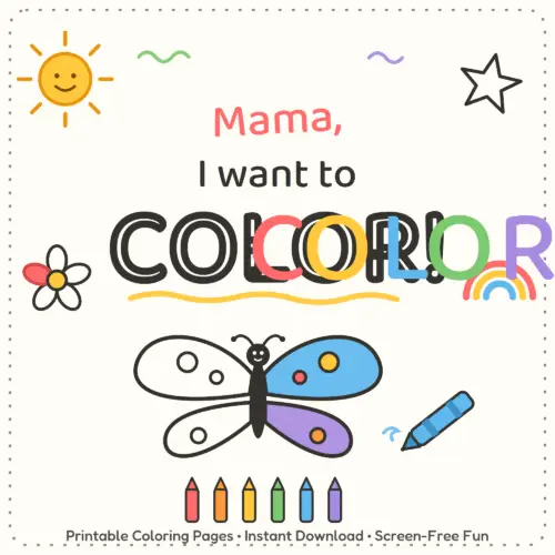 mama-i-want-to-color-cover Premium Coloring Book Bundle